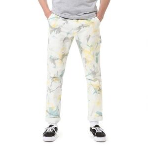 Vans Tie-Dye Carpenter pants White w/ yellow & teal accents spring 100% cotton